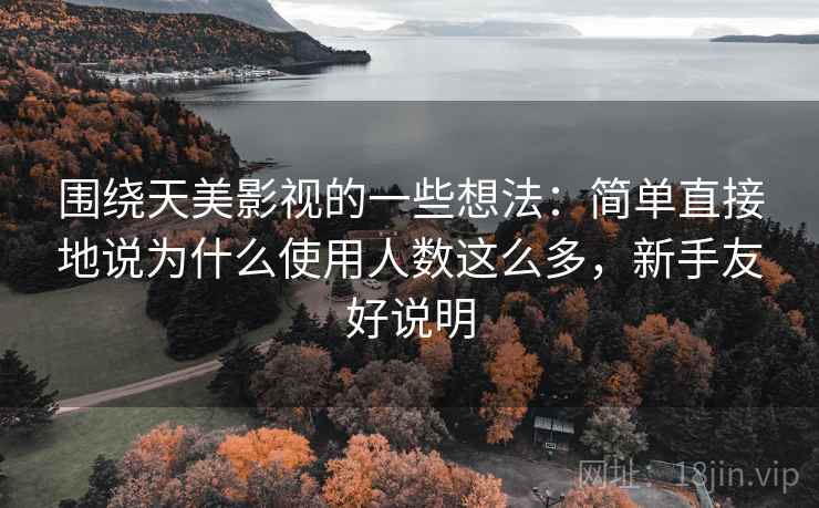 围绕天美影视的一些想法：简单直接地说为什么使用人数这么多，新手友好说明