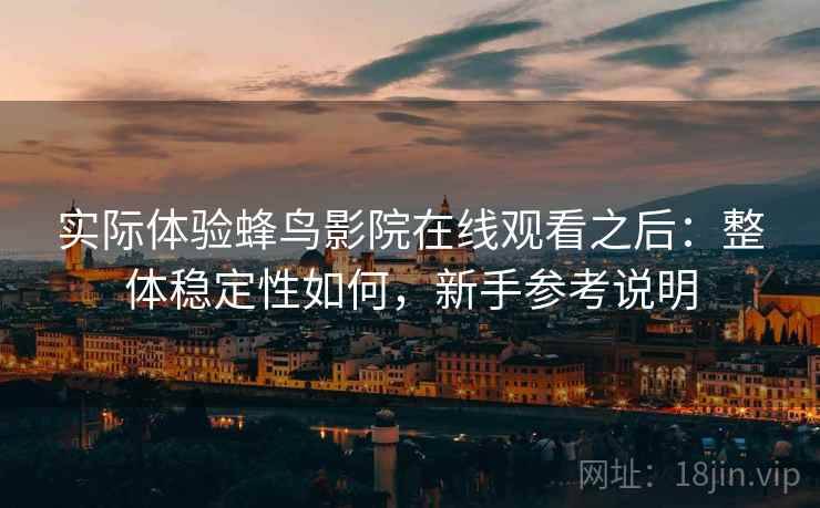 实际体验蜂鸟影院在线观看之后：整体稳定性如何，新手参考说明