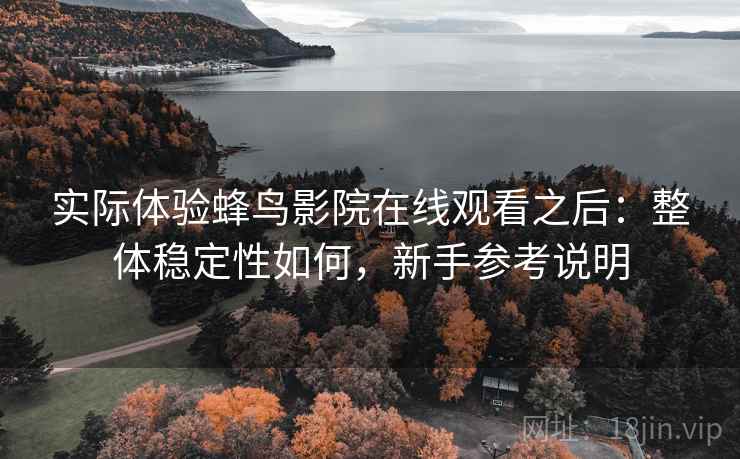 实际体验蜂鸟影院在线观看之后：整体稳定性如何，新手参考说明