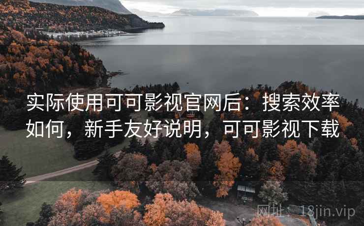 实际使用可可影视官网后：搜索效率如何，新手友好说明，可可影视下载