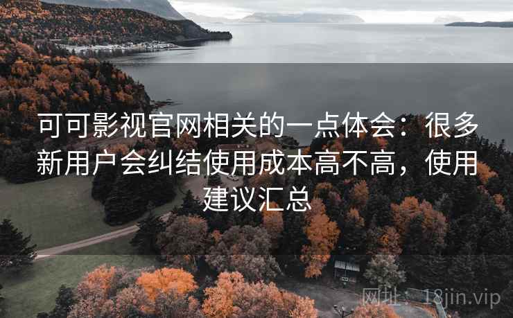 可可影视官网相关的一点体会：很多新用户会纠结使用成本高不高，使用建议汇总