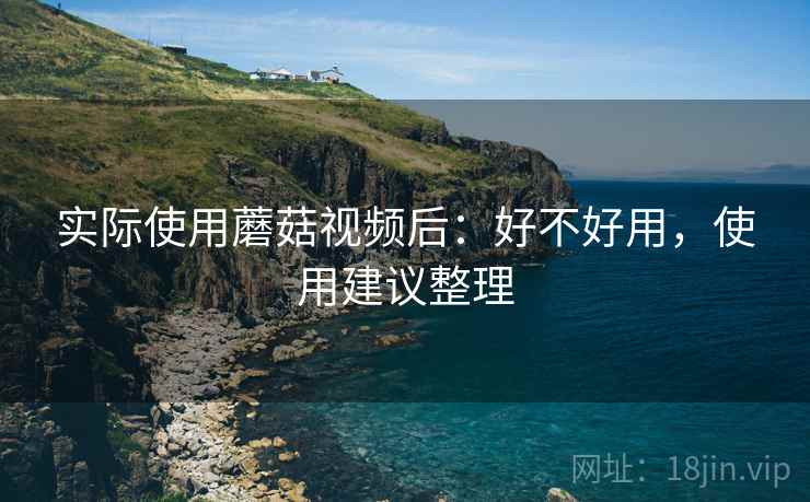 实际使用蘑菇视频后：好不好用，使用建议整理